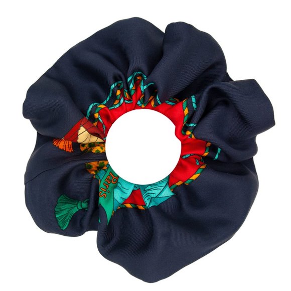 SILK SCRUNCHIE (UPCYCLED HERMÈS) - Picture 4 of 8